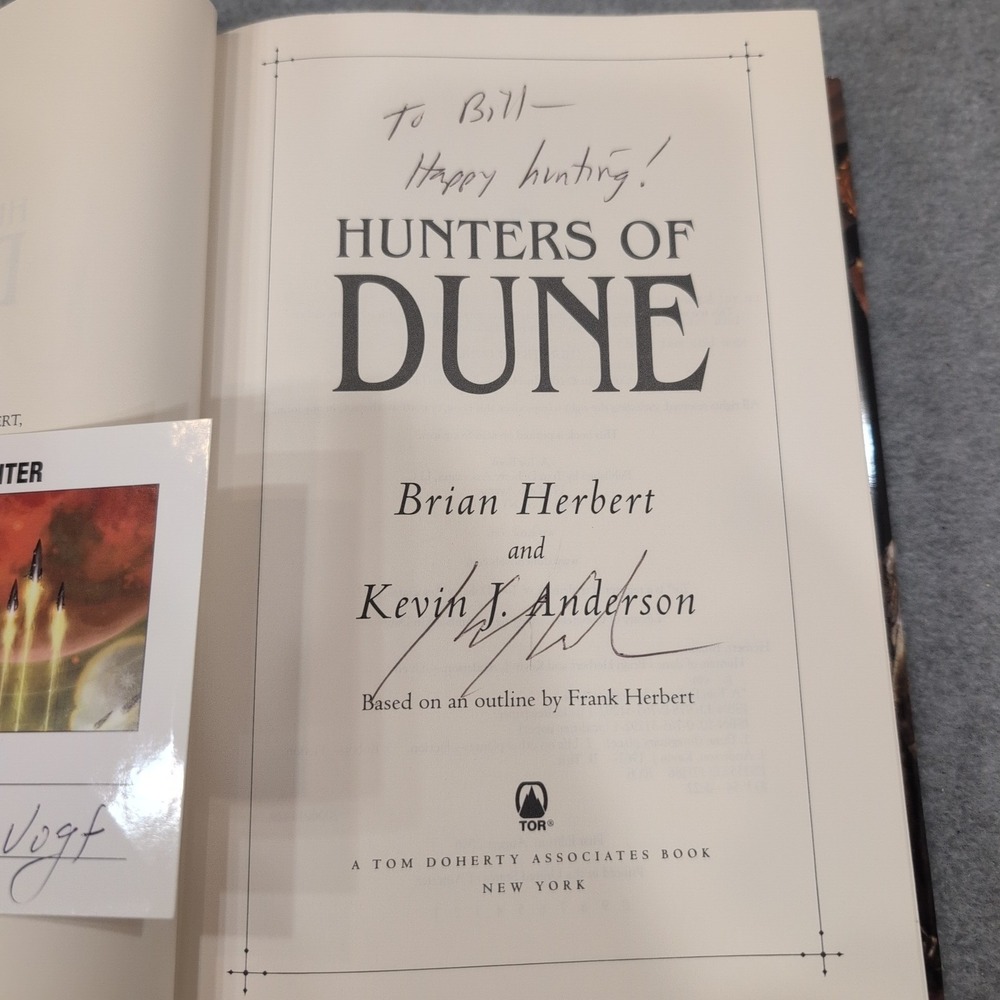 Hunters of Dune First Edition w/ Signed Bookplate Brian Herbert Kevin J Anderson - Picture 2 of 5